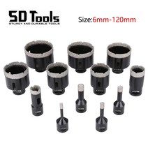 목공용 홀쏘 홀소 m14 앵글 그라인더 6 65mm 소결 코어 비트 다이아몬드 구멍 톱 드릴 비트 대리석 화강암 벽돌 타일 세라믹 콘크리트 드릴링, 8mm