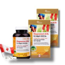 YOHO 마그네슘과 비타민 B6 1200mg 90정x2 (6달분) 눈떨림 눈가떨림
