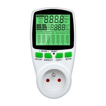 와트메타 전력 측정기 카운터기 전력계 소비 와트 에너지 소켓 전기 분석기 모니터 미터, French plug