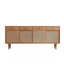 라탄장 가구 모듈 미니 일본식 스토리지 맞춤 원목, 90x34x80cm