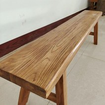 고재 벤치 스툴 정원 나무 야외 옥상 긴 통나무 의자, 100 x 26 x 45cm