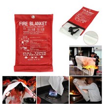 스프레이소화기 Z30 Dropshipping 1M x 가정용 화재 담요 밀폐형 안전 전투 소화기 텐트 보트 비상 생존, 호주, One Size