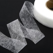 접착심지 안감 원단 양면 다대 테이프 부직포 열접착 의류용, 화이트 1.5cm (03-345B)
