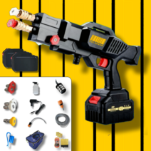 펄스건 더블 무선 고압 세척기 세차기 세차건 분사기 충전식, 펄스건풀세트+실속형배터리 2개