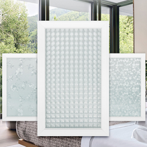 창문시트지 물로붙이는 장식장 유리 출입문 사생활노출 햇빛 차단 불투명 암막 썬팅 필름, 매쉬격자