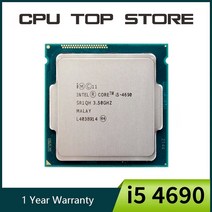 I7-8700K 인텔 코어 i5 4690 cpu 프로세서 3.50 ghz 소켓 1150 쿼드 데스크탑 sr1qh, 한개옵션0