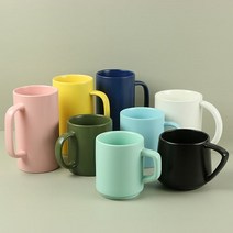 카페 무광 머그잔 모음 파스텔 마카롱 머그컵, 블루, 선택2-투톤무광머그컵