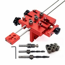 도웰링지그 도웰 지그 로케이터 드릴가이드3 in 1 dowel jig 목공 구멍 320, 1 세트