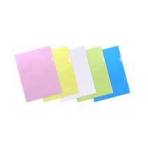 A4 반투명 L자 파일 엘홀더 L홀더 화일 10매팩, 연두