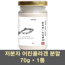 초저분자콜라겐 피쉬콜라겐 분말 저분자 펩타이드 어린콜라겐 파우더 500달톤 어류 생선비늘 껍질 먹는 GPH 이너 뷰티, 1통, 70g