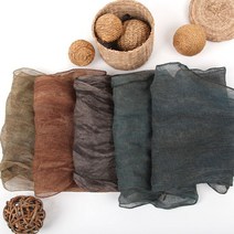 아트박스/더로라 천연염색 스카프 - 린넨 마 단색 NT8007