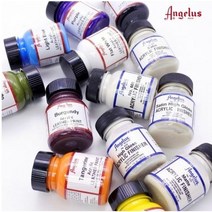 동아측기 가죽 염색 물감 엔젤러스 엔젤러스 아크릴 레더페인트 84색, 001_ Black