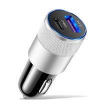 좋은품질 차량용 휴대폰 충전기 어댑터 68W PD USB c타입 아이폰 14 13 샤오미 화웨이 삼성 S21 S22 용 급속 충전 3.0, 01 white