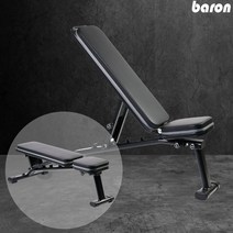 홈짐 홈트의 필수품 가정용 프리미엄 인디클라인 바론6단 각도조절벤치