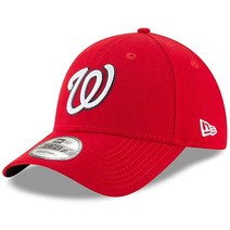 New Era MLB Road The League 9FORTY 조절 가능한 캡 4643216288, Washington Nationals Red