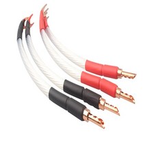 4pcs 5N OCC 20cm 실버 도금 브리지 기계 linehifi 스피커 점퍼 케이블 AMP CD DVD 플레이어 interconnector, [03] 30cm, [03] Yplug tobanana
