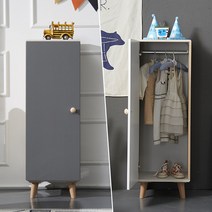 소이첸 아기 옷장, 6_2.소이첸 400 틈새 옷장_오크+다크그레이