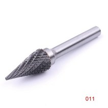 1pcs 6mm * 12mm 초경 텅스텐 강철 그라인딩 헤드 더블 컷 밀링 커터 목공 로타리 파일 CNC 도구 조각, 10M