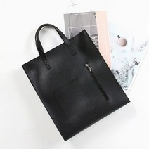 Jean 스퀘어 남여공용 숄더 토트백 4컬러