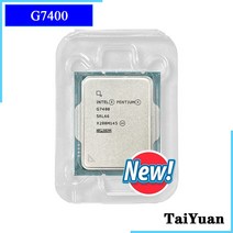 인텔 펜티엄 G7400 3.7 GHz 듀얼 코어 4 스레드 CPU 프로세서 10NM L3 = 6M 46W LGA 1700 신규 쿨러 없음, 한개옵션0