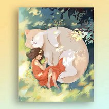 diy 디지털 유화 작은 빨간 책 낙조 장미 채색 압축 풀림 유채 방 장식 그림, A423, 옵션9