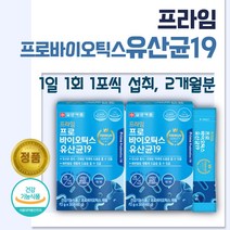 식약청 인정 프로 바이오틱스 유산균. 30포 x 2박스 . 김치 유산균 함유 19종 유산균 플란타룸 특허 유산균 프락토 올리고당, 1세트 ( 2통 )