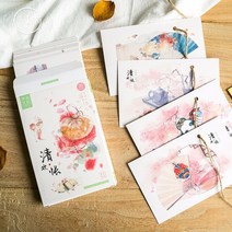 수채화 미적 시리즈 엽서/인사말 카드/메시지 카드/생일 편지 봉투 기프트 카드 30 장/세트, 한개옵션0