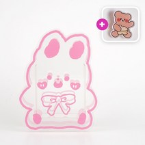 아크릴 캐릭터 연필꽂이+팬던트 증정, 스탠딩 토끼