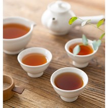 화이트 3인 다기 무균열세트