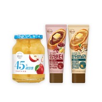 복음자리 45도사과잼350g+앙버터스프레드120g+호두바닐라스프레드130g