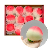 복숭아 말랑이 모찌 주물럭 클레이볼 장난감 스트레스볼