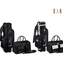 닥스골프 남성 경량 골프백세트 DKCB21-022M 캐디백 보스턴백, white/black