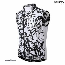 (몬카페코리아) MCN 자전거 바람막이 조끼 질렛 DPT 라이딩 싸이클 자전거의류