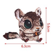 만화 동물 호랑이 자수 아이언 패치 꿰매 의류 배지 액세서리