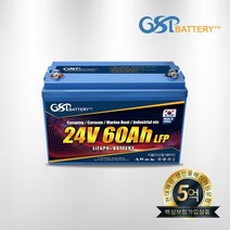 지에스피 리튬인산철 다용도배터리 24V 60A