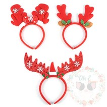 옥이드림 크리스마스 뿔 머리띠 사슴뿔머리띠 성탄머리띠 루돌프머리띠