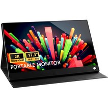 15.6인치 터치 패널 휴대용 모니터Usb 휴대용 컴퓨터 did hdmi 노트북 두 번째 sub c 유형 모니터 확장 가, 01 17.3 Inch  1080P_04 EU plug