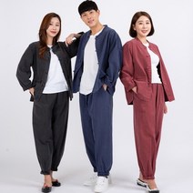 대신승복 남녀 공용 개량한복 상하의Set 생활한복(개량한복) 승복 법복 편한옷 긴소매 찜질복 절에서 입는옷