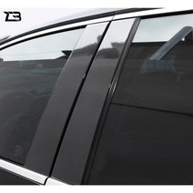 제트비 올뉴 말리부 SM6 BMW 벤츠 카본 데칼 차량용 실내외 5D 튜닝 스티커 몰딩, 1개, SM6 B/C 필러
