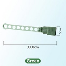 8 구멍 창 건조 랙 여행 옷 장 대 휴대용 여행 옷걸이 다기능 스테인레스 스틸 옷 건조 유물, 하나, Green