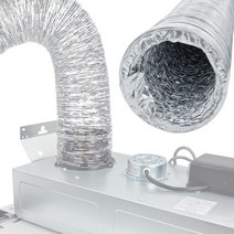 주방후드 후렉시블 자바라 100파이 125파이 알루미늄관 덕트호스 교체용 5m, 1개