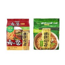 풀무원 육개장칼국수4개+생면식감(순한맛)4개, 8개