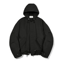 552051 KIIMUIR 후디드 M-51 자켓 블랙 Hooded Jacket Black KBCS1JK003BK