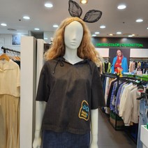 베네통 데님후드블라우스(BABL51221)