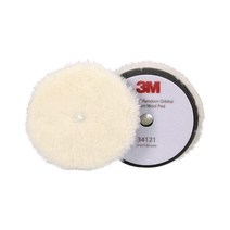 Perfect-It 3M 랜덤 오비탈 미디엄 울 컴파운딩 패드 130mm(5인치) 화이트 PN34121 자동차 컴파운딩 및 폴리싱용 오비탈 패드