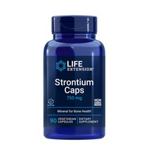 Life Extension 스트론튬 캡스 미네랄 750mg 90베지캡, 1개