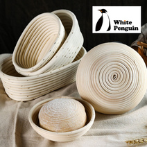 [국내발송] 빵발효 반느통 바네통 발효바구니 통밀가루 발효통 깜빠뉴틀 반느 통 발효 바구니, 원형4번 M1 (18 X 9cm)