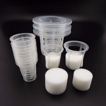수경 화분 재배 스펀지 스타터 원예 부자재 키트 매쉬 포트 20x Soiless 심기 보육 그물 냄비 메쉬 수경 재, 03 NO40 Cup