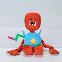 레인보우프렌즈인형 큰인형 키시미시 로봇박시부 공포 박시부인형 애착인형 킬리윌리 파피플레이타임박시부 boxyboo 알파벳인형 게임 봉제 인형, 편평한 입 양귀비 오각형 25cm 80g, 공장직판cm