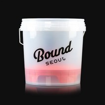바운드서울 세차버킷 그릿가드 세트 물통 18L 세차용 바스켓, 블랙